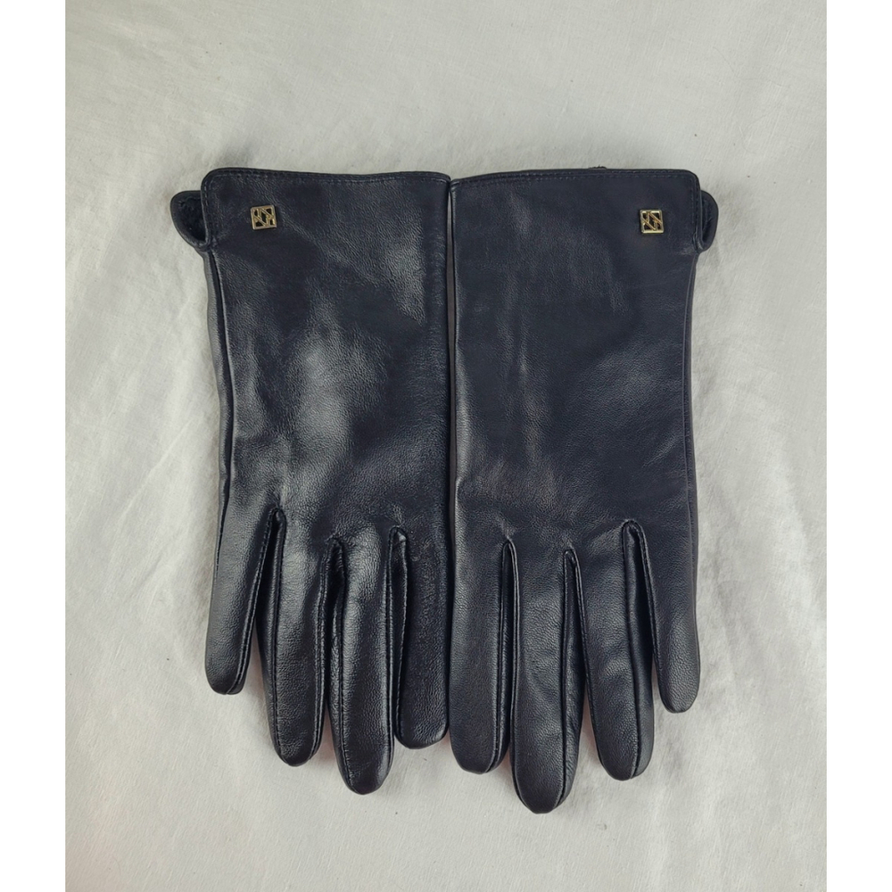 Black Leather Gloves by Napa Novum Size L